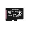 Atminties kortelė Kingston Canvas Select Plus MicroSDXC, 512 GB, su SD adapteriu