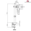 MACLEAN MC-751 Maclean MC-751 monitoriaus stalo laikiklis 13-32 8kg VESA 75x75, 100x100