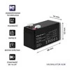 QOLTEC 53040 Baterija AGM 12V 1.3Ah max.0.39A