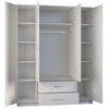 Top E Shop Drabužinė - Topeshop Romana 160 Biel Kplb 11 Lentynos 4 Durys Balta