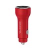 Somostel 30W 2x USB raudona + kabelis Typ-C