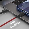 USB kabelis Somostel USB- C - Žaibas 1 m raudona (28861)
