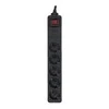 Gembird EnerGenie | Surge Protector SPG5-C-15/ 4.5 m/ 5 Sockets/ Juodas