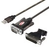 UNITEK Y-105A Unitek Adapteris USB į Serial + adapteris DB9F/DB25M, Y-105A