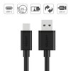 UNITEK CABLE USB-A - USB-C 25cm Y-C480BK