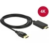 DELOCK Cable Displayport 1.2 male > High Speed HDMI-A pasyvus 4K 2 m juodas