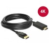 DELOCK Cable Displayport 1.2 male more High Speed HDMI-A vyriškas pasyvus 4K 5 m juodas