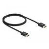 DELOCK HDMI koaksialinis M/M v2.1 kabelis 1m 8K 60Hz braiding juodas