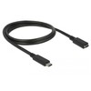 DELOCK ilgintuvas SuperSpeed USB USB 3.1 Gen 1 USB Type-Cmale > moteriškas 3 A 0,5 m juodas