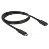 DELOCK ilgintuvas SuperSpeed USB USB 3.1 Gen 1 USB Type-Cmale > moteriškas 3 A 0,5 m juodas