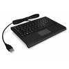 Icy Box KeySonic Mini klaviatūra, smart touchpad, USB, Juodas
