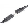 Assmann Electronic ASSMANN USB Type-C ilgintuvo kabelis, tipas C M F 0,7 m, visas funkcijas Gen2 5A 10GB 3.1 Versija CE bl