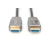 Assmann Electronic ASSMANN HDMI AOC Hibridinio pluošto prijungimo kabelis Tipas A M/M 15m UHD 8K60Hz CE auksinis bl