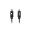 LANBERG USB-C M/M 2.0 laidas 1m Quick Charge 4.0 juodas