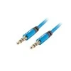 LANBERG CA-MJMJ-10CU-0020-BL Premium Cable Audio Mini lizdas, 3,5 mm 3 kontaktų. 2 m į pietus