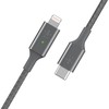 Belkin Smart LED kabelis pilkas 1,2 m USB-C / Lightning CAA006bt04GR
