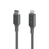 Belkin Smart LED kabelis pilkas 1,2 m USB-C / Lightning CAA006bt04GR