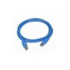 GEMBIRD CCP-USB3-AMBM-6 aukštos klasės USB 3.0 kabelis, USB A tipo kištukas - USB B tipo kištukas, 1,8 metro, mėlynas