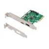 Assmann Electronic Assmann elektroninė DIGITUS PCIe kortelė C tipo USB + A tipo USB