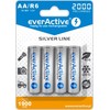 Baterija - „everActive Ni-MH R6 AA“ 2000 mAh „Sidabrinis Line 1.2V“