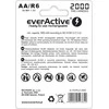 Baterija - „everActive Ni-MH R6 AA“ 2000 mAh „Sidabrinis Line 1.2V“