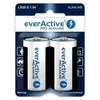Alkalinės Baterijos - EverActive Pro LR20 D - Lizdinė Plokštelė 2 Vnt.
