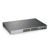 Šakotuvas ZYXEL GS1350-26HP, 26 prievadų valdomas CCTV POE komutatorius, didelio nuotolio, 375 W (1 metų NCC PRO paketo licencija) (5 metų garantija)