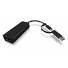 Icy Box Kabelis IB-LAN100-C3 USB TYPE-C į LAN