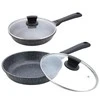 Riposo Maestro MR-1225-24 keptuvė su granitine danga ir dangčiu 24cm