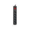NATEC Surge protection Bercy 400 1.5m 5x French outlets juodas