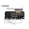 M.2 Adapteris - Savio AK-41 PCI-E Išplėtimo Kortelė