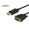Vaizdo Laido Adapteris - Savio Cl-122 DisplayPort DVI 3m Juodas
