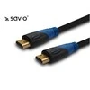 Savio CL-49 HDMI cable 5 m HDMI Type A (Standard) Juodas,Mėlyna