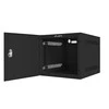 LANBERG Rack spintelė 10 colių sieninis laikiklis 6U 280x310 juodas su metalinėmis durelėmis butas paketas