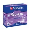 VERBATIM dviejų sluoksnių DVD+R 240 min. / 9,4 GB 8x 5 pakuočių papuošalų dėklas, atsparus įbrėžimams
