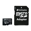 Verbatim Atminties kortelė Micro SDXC 256GB V10 + adapter juodos spalvos 44087