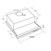 Teleskopinis gartraukis AKPO WK-7 LIGHT 50 INOX (265,5 m3/h, 500mm, inox spalva)