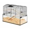 ZOLUX DLZZOUKLA0019 Cage Neo Panas Little su stikline kiuvete, juoda