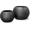 Fleur Ami Vokietija fleur ami Ø60x43cm vazonas Rocky Globe 60, juodas granite