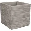 Nicoli 30x30x30cm vazonas Elegance Quadro 30 pelenų spalvos