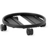 Nicoli 35cm padėklas su ratukais Carrello Rotondo, juodos spalvos