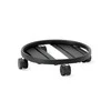 Nicoli 40cm padėklas su ratukais Carrello Rotondo, juodos spalvos