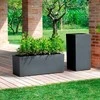 Teraplast Italija Teraplast 100x40x40cm lovelis Schio Cassa 100 antracito spalvos