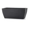 Teraplast Italija Teraplast 79x39x33cm vazonas Jardinera Veneto 80 antracito spalvos