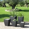 Teraplast Italija Teraplast 33x33x41cm vazonas Quadro Veneto 40, antracito spalvos