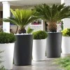 Teraplast Italija Teraplast ø39x50cm vazonas Zamora 50, antracito spalvos