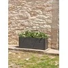 Teraplast Italija Teraplast 100x42x40cm vazonas su vandens rezervuaru Trama 002, antracito spalvos