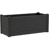 Teraplast Italija Teraplast 100x42x40cm vazonas su vandens rezervuaru Trama 002, antracito spalvos