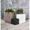 Teraplast Italija Teraplast 25x25x25cm vazonas Schio Cubo 25 antracito spalvos