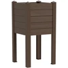 Teraplast Italija Teraplast 42x42x80cm vazonas su vandens rezervuaru Trama 014, moka spalvos